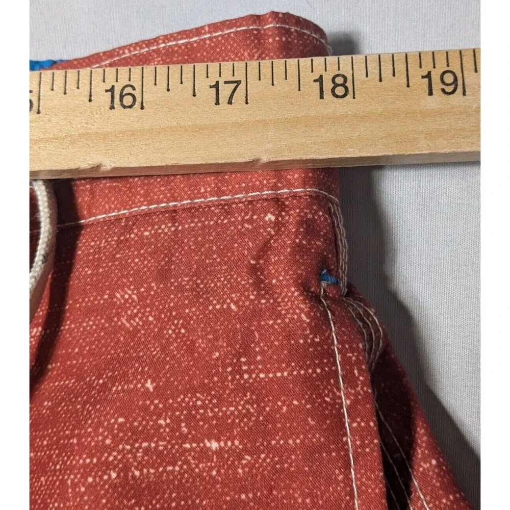 CARIBBEAN JOE Men Large Burnt Brown‎ Built In Brief Drawstring 7